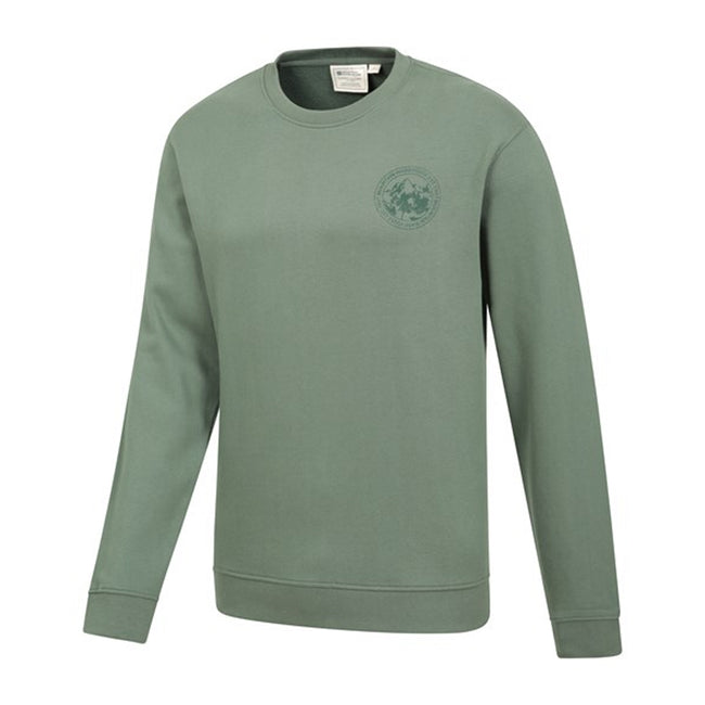 Green - Lifestyle - Mountain Warehouse Mens Mountain Crew Neck Sweatshirt