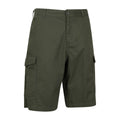 Khaki Green - Side - Mountain Warehouse Mens Lakeside Cargo Shorts