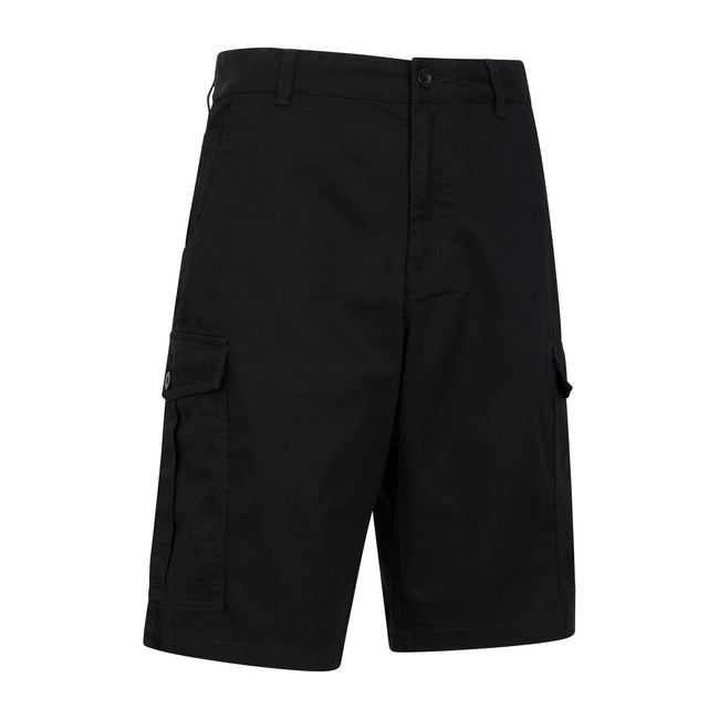 Black - Side - Mountain Warehouse Mens Lakeside Cargo Shorts