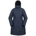 Blue - Front - Mountain Warehouse Womens-Ladies Polar Down Long Length Hybrid Jacket
