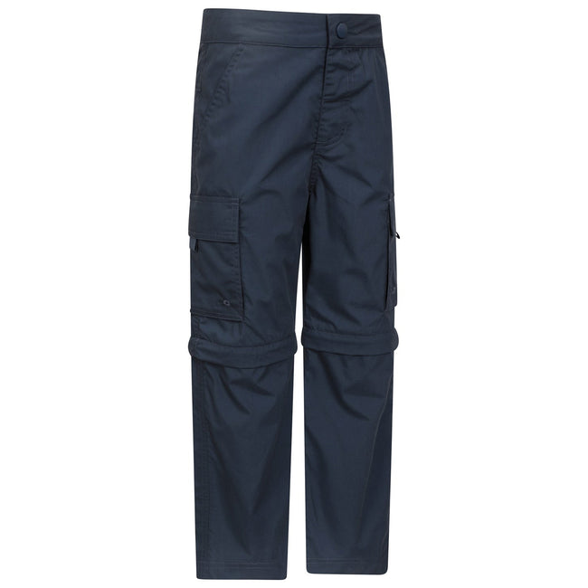 Navy - Lifestyle - Mountain Warehouse Childrens-Kids Convertible Active Trousers