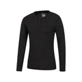 Black - Lifestyle - Mountain Warehouse Mens Talus Henley Thermal Top