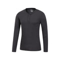 Charcoal - Lifestyle - Mountain Warehouse Mens Talus Henley Thermal Top