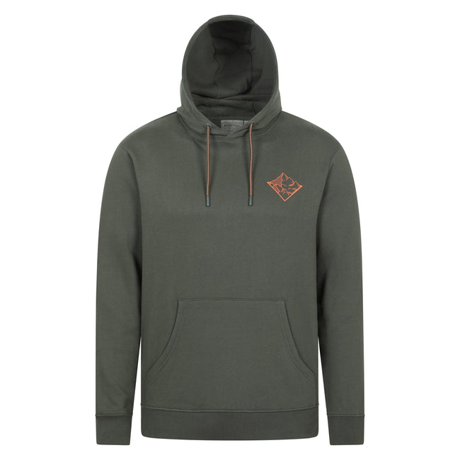 Dark Green - Front - Mountain Warehouse Mens 3 Peaks Mountain Hoodie