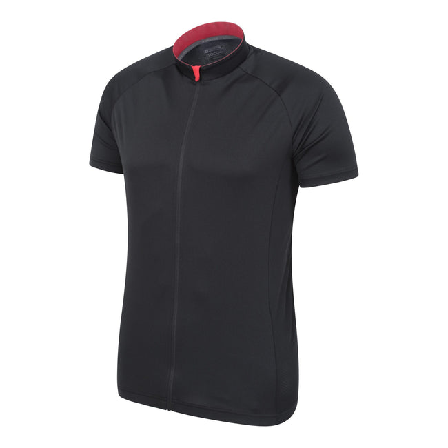 Jet Black - Lifestyle - Mountain Warehouse Mens Roubaix Full Zip Cycling Top
