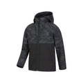 Black Camo - Lifestyle - Mountain Warehouse Childrens-Kids Exodus Camouflage Soft Shell Jacket