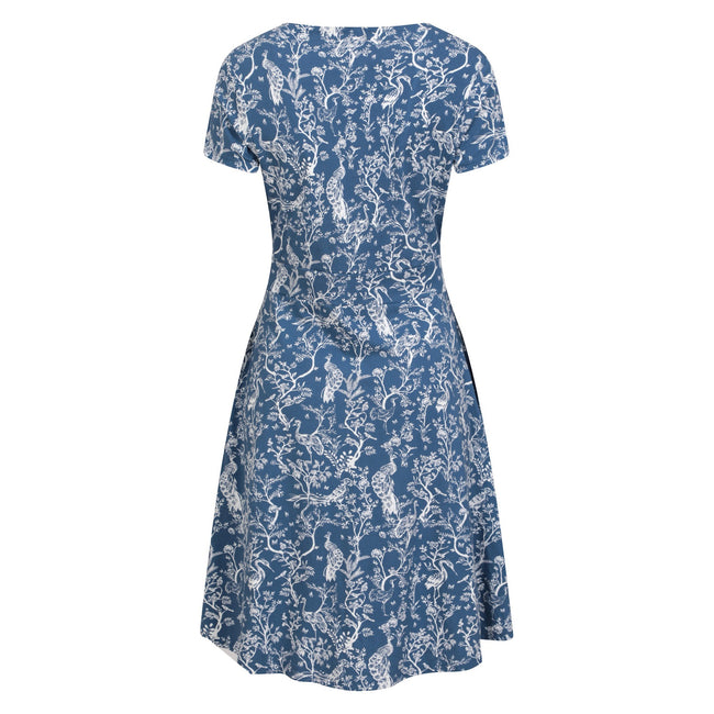 Blue - Back - Mountain Warehouse Womens-Ladies Orchid Peacock UV Protection Dress