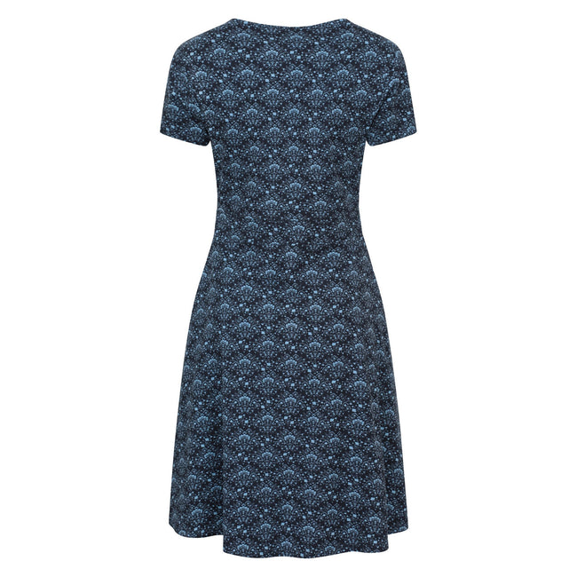 Navy - Back - Mountain Warehouse Womens-Ladies Orchid Floral UV Protection Dress