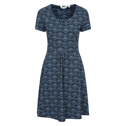Navy - Front - Mountain Warehouse Womens-Ladies Orchid Floral UV Protection Dress