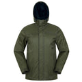 Khaki Green - Front - Mountain Warehouse Mens Torrent Waterproof Jacket