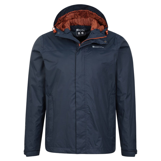 Dark Blue - Pack Shot - Mountain Warehouse Mens Torrent Waterproof Jacket