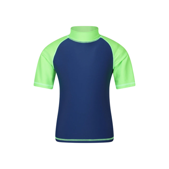 Bright Green - Front - Mountain Warehouse Childrens-Kids UV Protection Rash Top