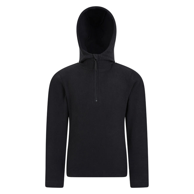 Black - Back - Mountain Warehouse Childrens-Kids Camber Quarter Zip Hoodie (Pack Of 2)