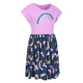 Rainbow - Lifestyle - Mountain Warehouse Girls Poppy Unicorn And Rainbow Organic Cotton Casual Dress