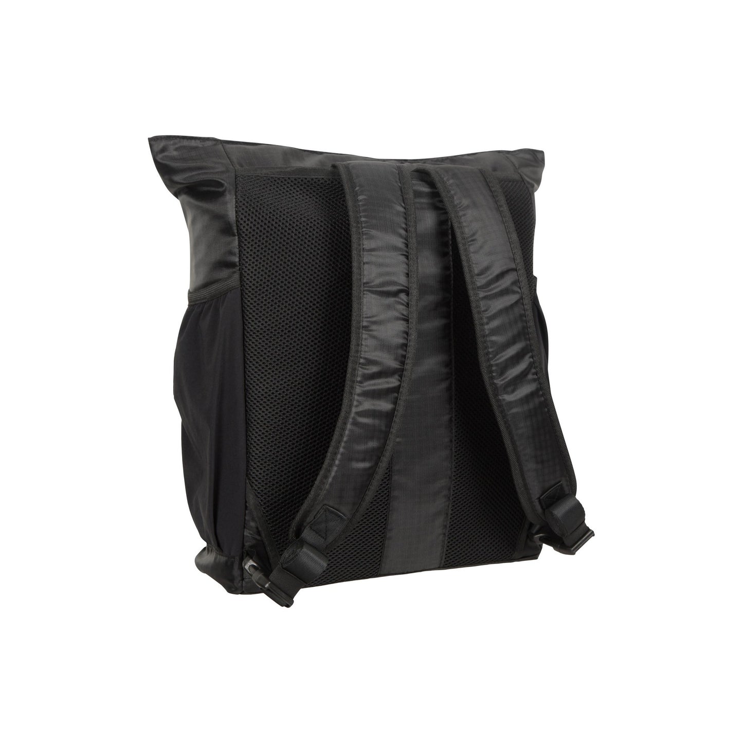 Black - Pack Shot - Mountain Warehouse Tote 2 in 1 15L Backpack