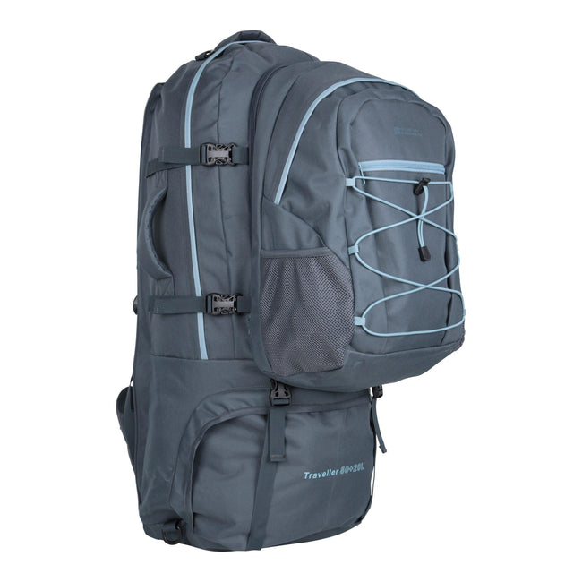 Dark Blue - Front - Mountain Warehouse Traveller 100L Backpack