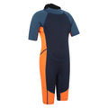 Bright Orange - Lifestyle - Mountain Warehouse Childrens-Kids Contrast Panel Wetsuit