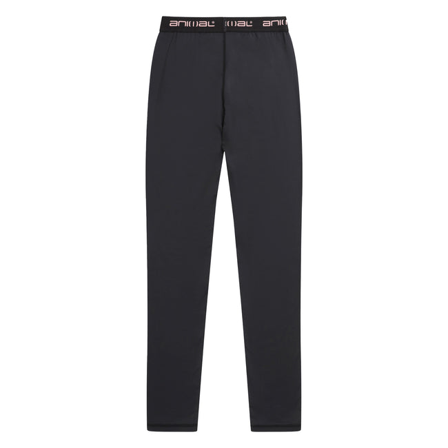 Black - Back - Animal Womens-Ladies Piste Base Layer Leggings