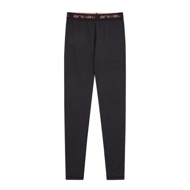 Jet Black - Front - Animal Womens-Ladies Piste Base Layer Leggings