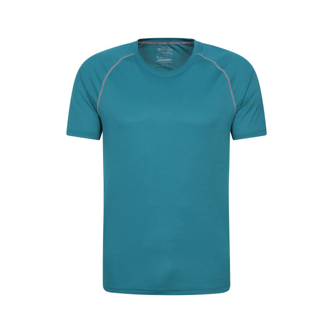 Petrol - Front - Mountain Warehouse Mens Aero II IsoCool T-Shirt