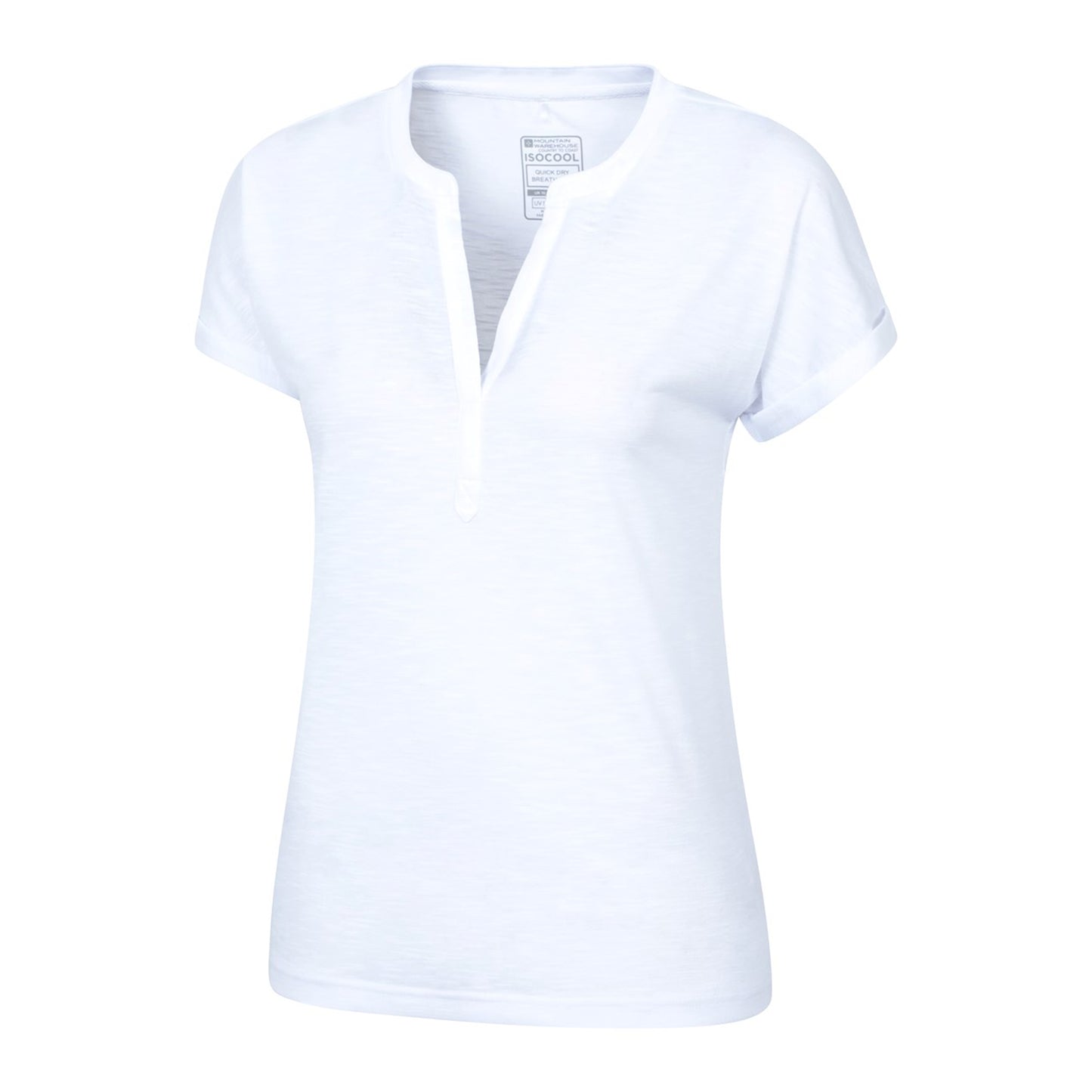 White - Lifestyle - Mountain Warehouse Womens-Ladies Skye Slub Quick Dry T-Shirt