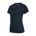 Navy - Back - Mountain Warehouse Womens-Ladies Skye Slub Quick Dry T-Shirt