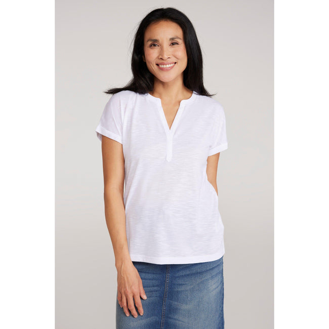 White - Front - Mountain Warehouse Womens-Ladies Skye Slub Quick Dry T-Shirt