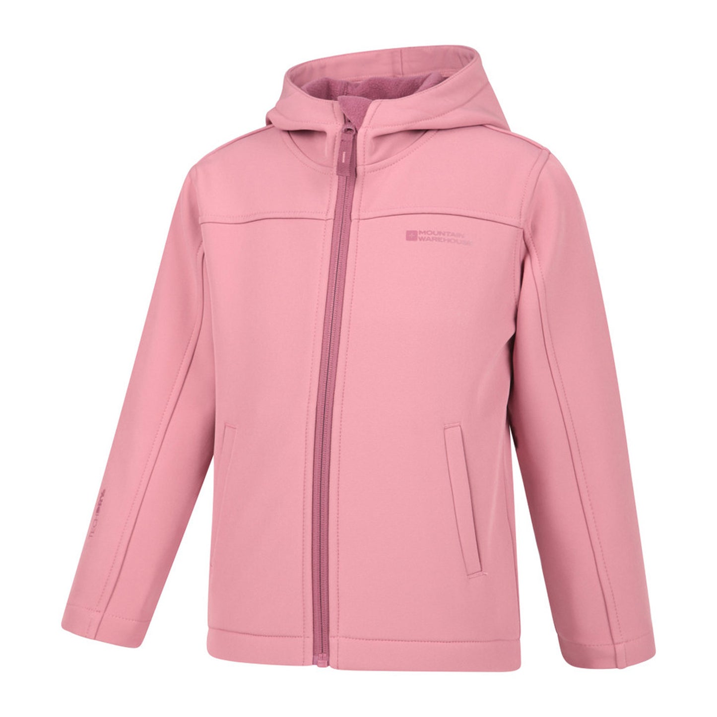 Light Pink - Lifestyle - Mountain Warehouse Childrens-Kids Water Resistant Soft Shell Jacket