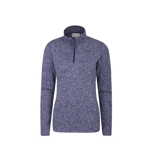 Navy - Front - Mountain Warehouse Womens-Ladies Idris Fleece Top