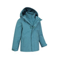Dark Teal - Lifestyle - Mountain Warehouse Childrens-Kids Fell 3 in 1 Water Resistant Jacket