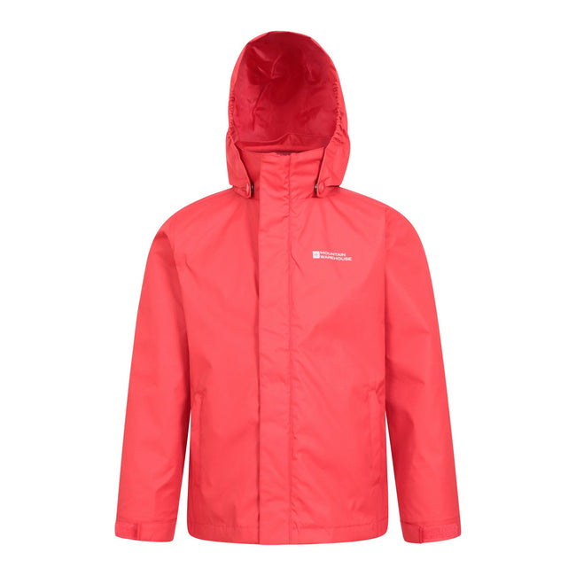 Red - Front - Mountain Warehouse Childrens-Kids Fell 3 in 1 Water Resistant Jacket
