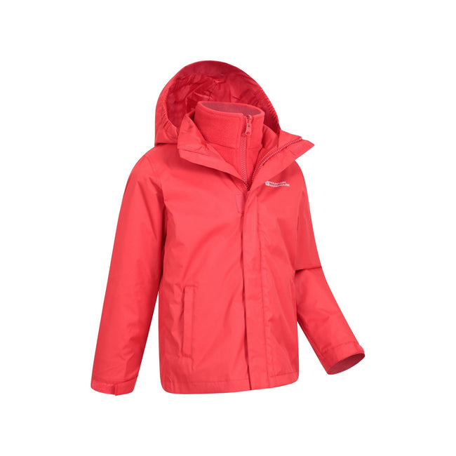 Red - Lifestyle - Mountain Warehouse Childrens-Kids Fell 3 in 1 Water Resistant Jacket