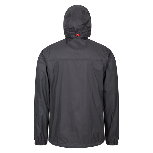 Grey - Back - Mountain Warehouse Mens Torrent Waterproof Jacket
