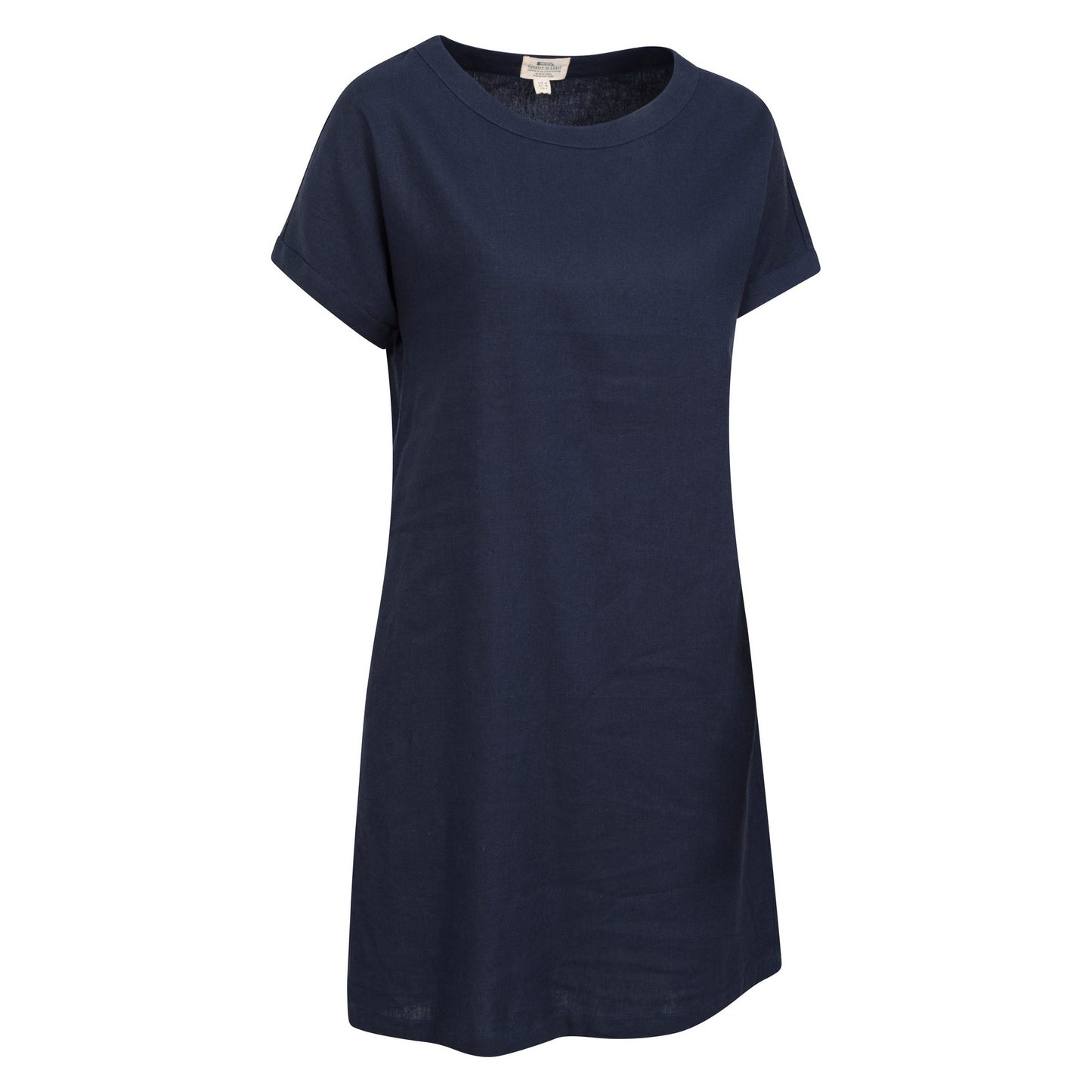 Navy - Side - Mountain Warehouse Womens-Ladies Tulip Linen Dress