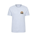 Light Grey - Front - Mountain Warehouse Mens Crest Organic T-Shirt