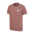 Burgundy - Side - Mountain Warehouse Mens Compass Organic T-Shirt