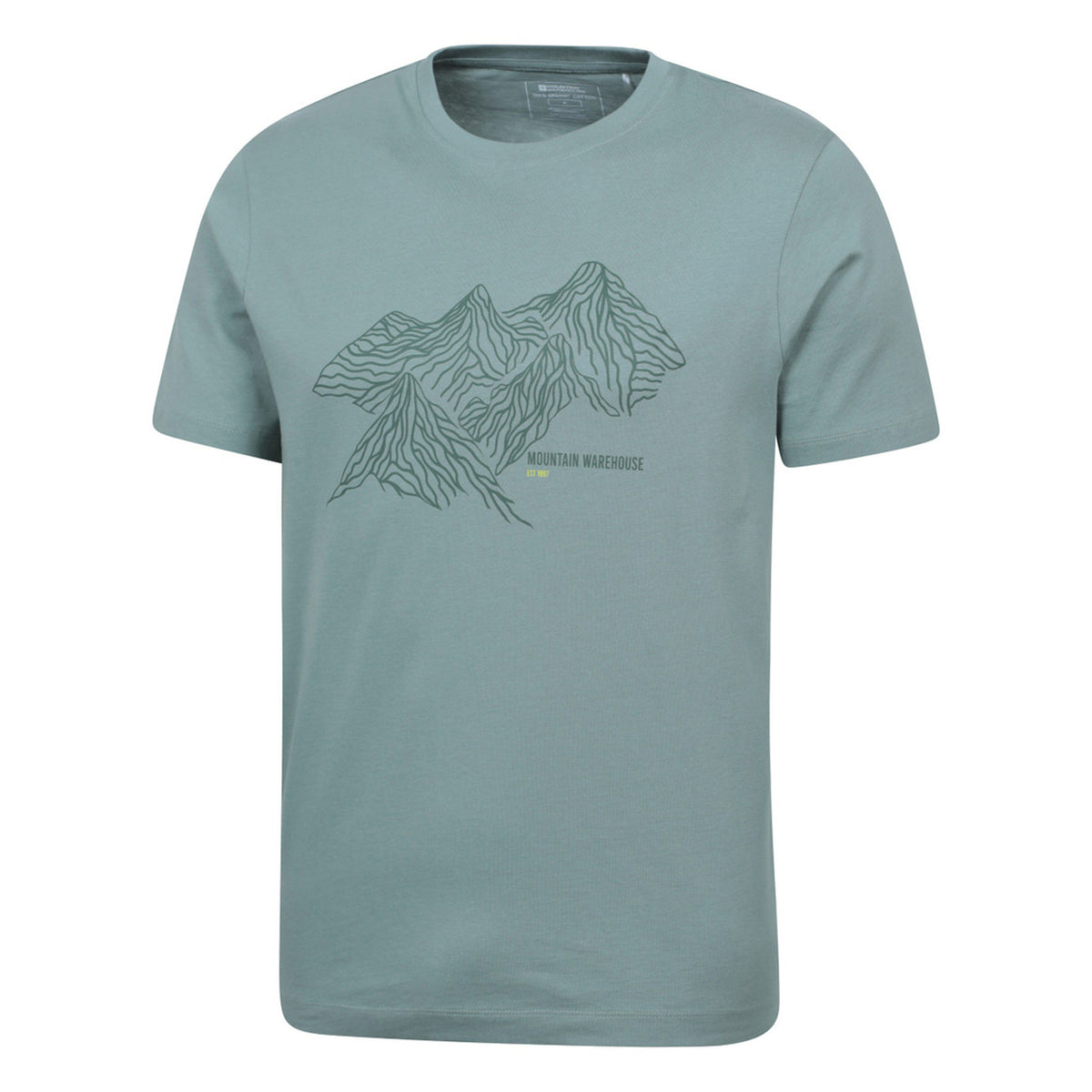 Light Khaki - Lifestyle - Mountain Warehouse Mens Tonal Organic T-Shirt