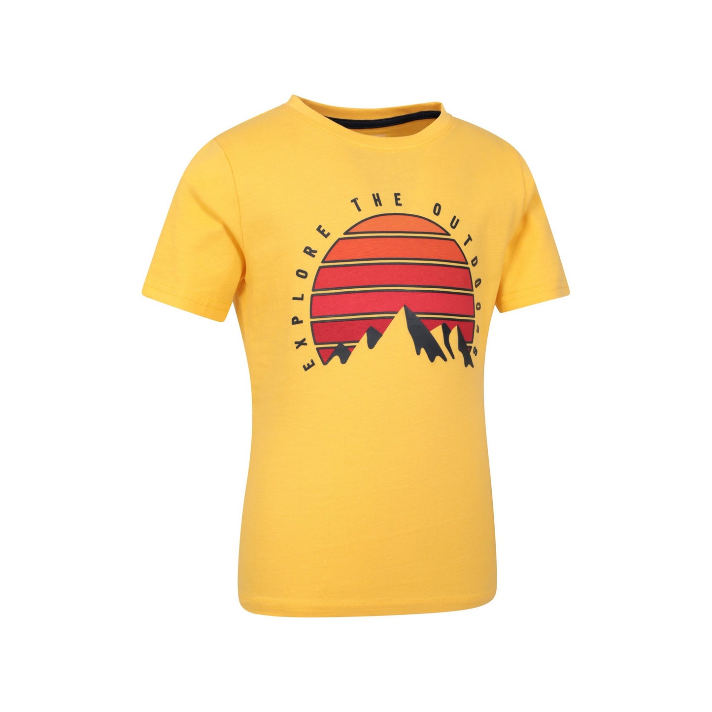 Mustard - Lifestyle - Mountain Warehouse Childrens-Kids Explore The Outdoors Sunset Organic T-Shirt