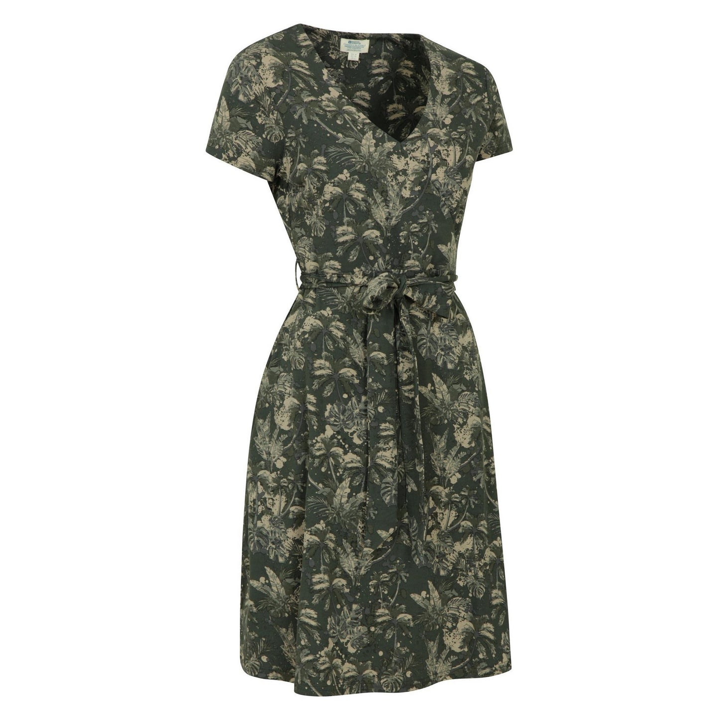Khaki Green - Lifestyle - Mountain Warehouse Womens-Ladies Santorini Jersey Wrap Dress