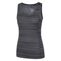 Dark Grey - Back - Mountain Warehouse Womens-Ladies Striped Tank Top