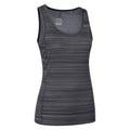 Dark Grey - Side - Mountain Warehouse Womens-Ladies Striped Tank Top
