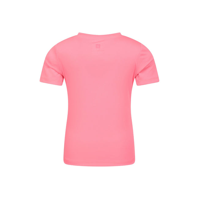 Bright Pink - Back - Mountain Warehouse Childrens-Kids Aqua Swim Top