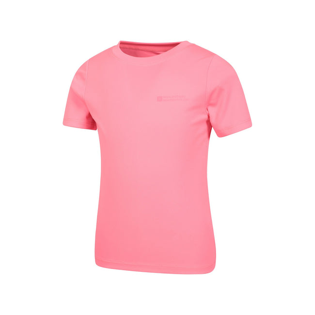 Bright Pink - Side - Mountain Warehouse Childrens-Kids Aqua Swim Top