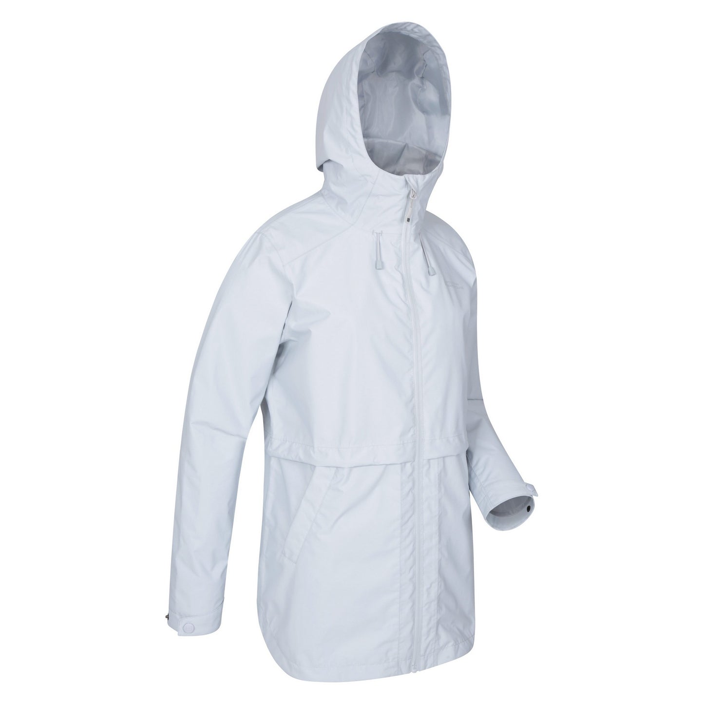 Light Grey - Lifestyle - Mountain Warehouse Womens-Ladies Rain Drops Long Length Waterproof Jacket