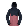 Navy - Front - Mountain Warehouse Womens-Ladies Rainforest II Extreme Colour Block Waterproof Jacket