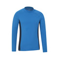 Corn Blue - Side - Mountain Warehouse Mens Long-Sleeved Rash Guard