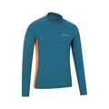 Dark Teal - Back - Mountain Warehouse Mens Long-Sleeved Rash Guard