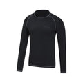 Black - Side - Mountain Warehouse Mens Long-Sleeved Rash Guard