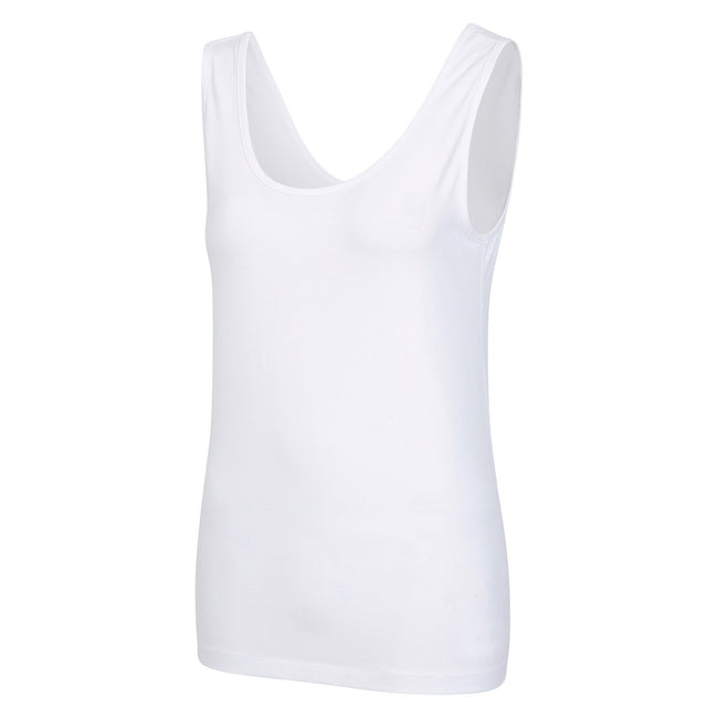 White - Back - Mountain Warehouse Womens-Ladies Organic Scoop Neck Vest Top