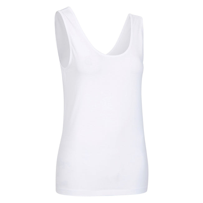 White - Side - Mountain Warehouse Womens-Ladies Organic Scoop Neck Vest Top